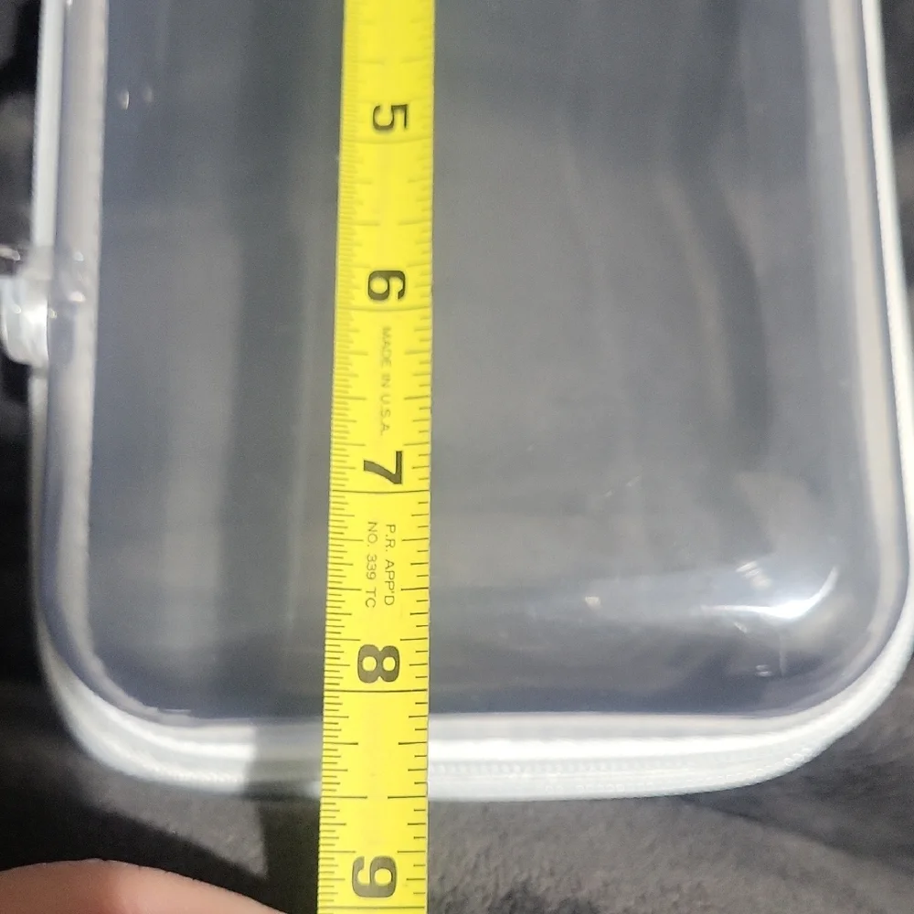 Clear Hard Case With Zipper And Handle